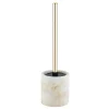Wenko WC-Garnitur Mod. Odos, weiss/gold
