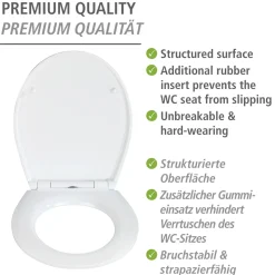 Online Wenko WC-Sitz Softness, Re lief Oberflaeche
