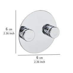 Discount Wenko Adapter Duo Chrom Befestigen ohne bohren Turbo-Loc