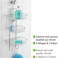 Sale Wenko Duschcaddy Milano 3 Ablagen