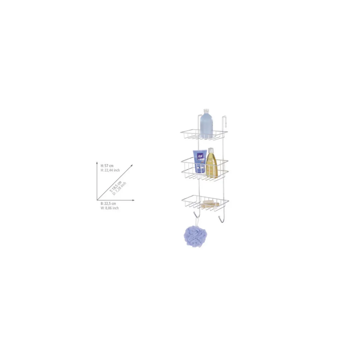 Clearance Wenko Duschregal Revigo mit 3 Ablagen