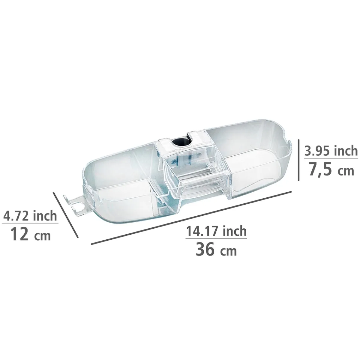 Outlet Wenko Duschstangencaddy Premium mit 3 Fächern