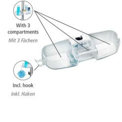 Outlet Wenko Duschstangencaddy Premium mit 3 Fächern