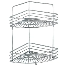 Wenko Eckwandablage Milano mit 2 Etagen chrom