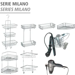 Clearance Wenko Haartrocknerhalter Milano Chrom