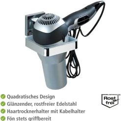 Online Wenko Haartrocknerhalter Quadro Befestigen ohne bohren Vacuum-Loc