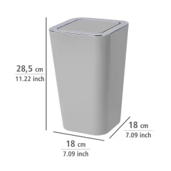 Discount Wenko Schwingdeckeleimer Candy grau 6 L