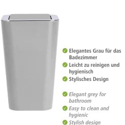 Discount Wenko Schwingdeckeleimer Candy grau 6 L