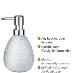 Best Wenko Seifenspender Polaris Juwel silber 390 ml