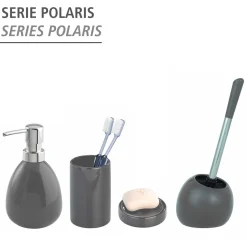 New Wenko Seifenspender Polaris grau 390 ml