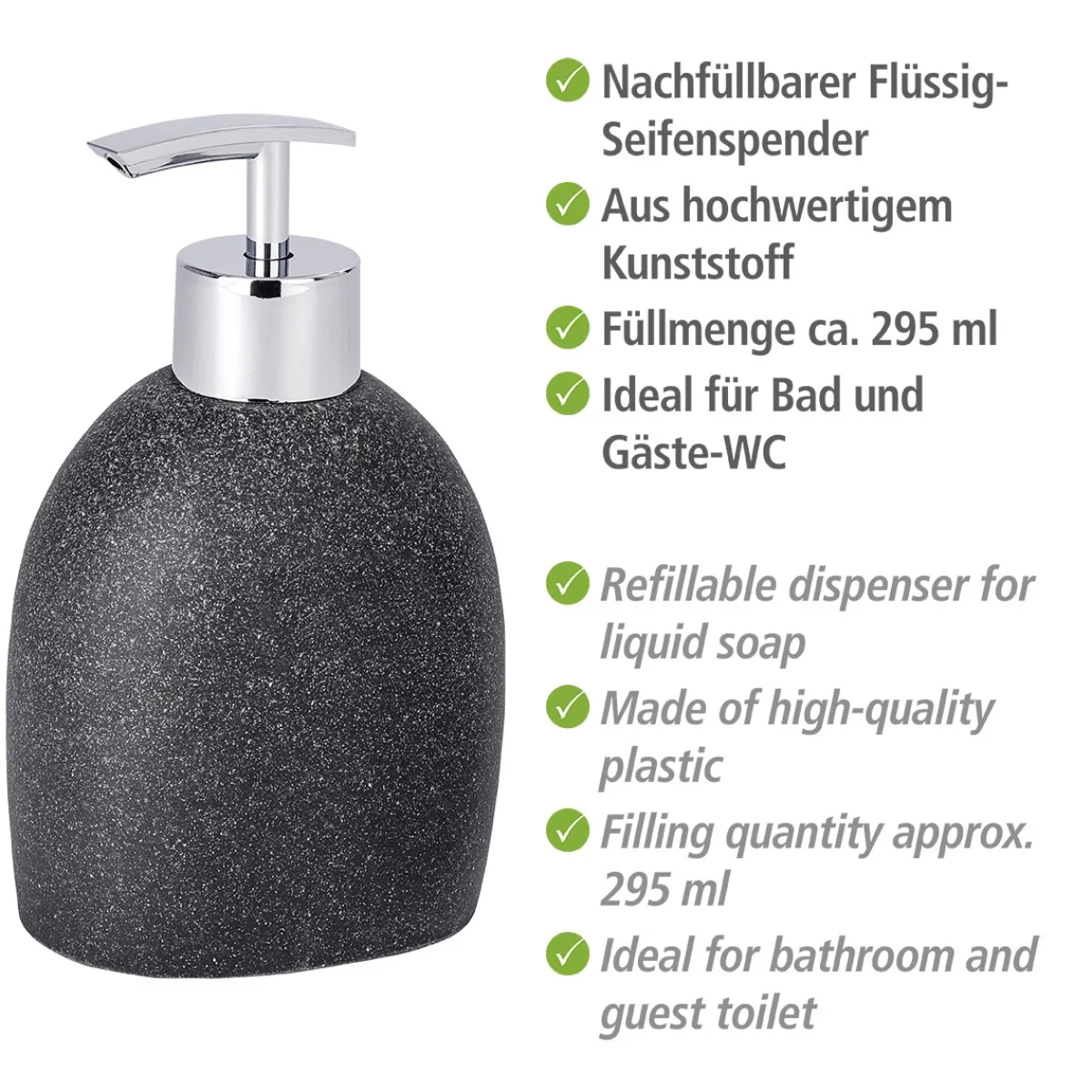 Online Wenko Seifenspender Puro anthrazit ca 295 ml