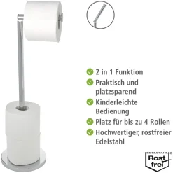 Outlet Wenko Stand Toilettenpapierhalter 2 in 1