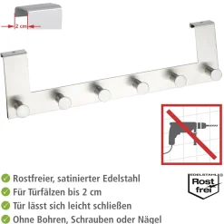 Outlet Wenko Türgarderobe Celano 6 Haken