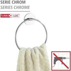 Hot Wenko Turbo-Loc Wand Handtuchring