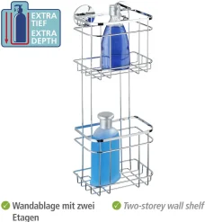 Online Wenko Turbo-Loc Wandregal 2 Etagen