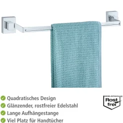 Clearance Wenko Vacuum-Loc Badetuchstange Uno Quadro