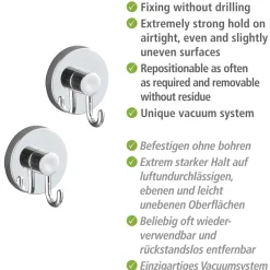 New Wenko Vacuum-Loc Haken 2er Set