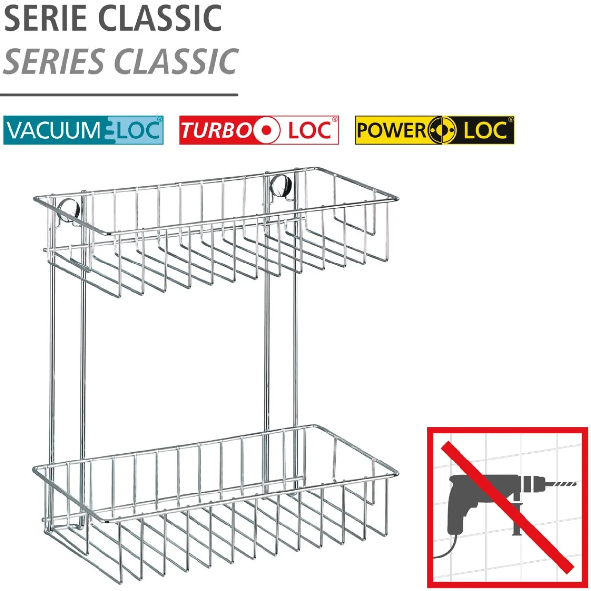 Sale Wenko Wandregal Classic 2 Etagen