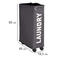 Discount Wenko Wäschesammler Corno grau 43 l