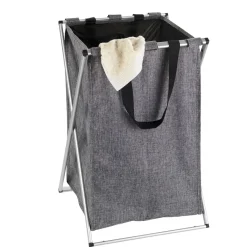 Discount Wenko Wäschesammler Uno grau meliert 52 l