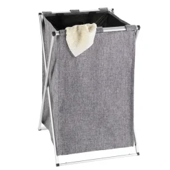 Discount Wenko Wäschesammler Uno grau meliert 52 l