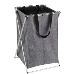 Discount Wenko Wäschesammler Uno grau meliert 52 l