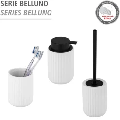 Discount Wenko Zahnputzbecher Belluno weiß Keramik Zahnbürstenhalter