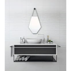 Clearance WF appeal white satin matt gl.30x60x0,7cm rek. 60