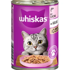 Sale Whiskas Katzenfutter Lachs in Geele 400 g Dose