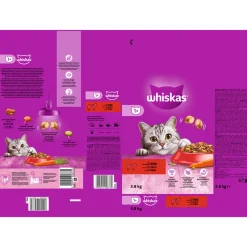 Outlet Whiskas Trockenfutter 1+ Rind 3,8 kg