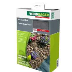 Sale Windhager Unkraut-Vlies 5x1,6 m schwarz