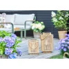 Clearance Windlicht Bambus mit Jutehenkel 22 x 29 cm