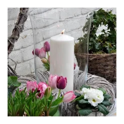 Discount Windlichtkerze XXL Höhe 280 mm Durchmesser 95 mm weiß