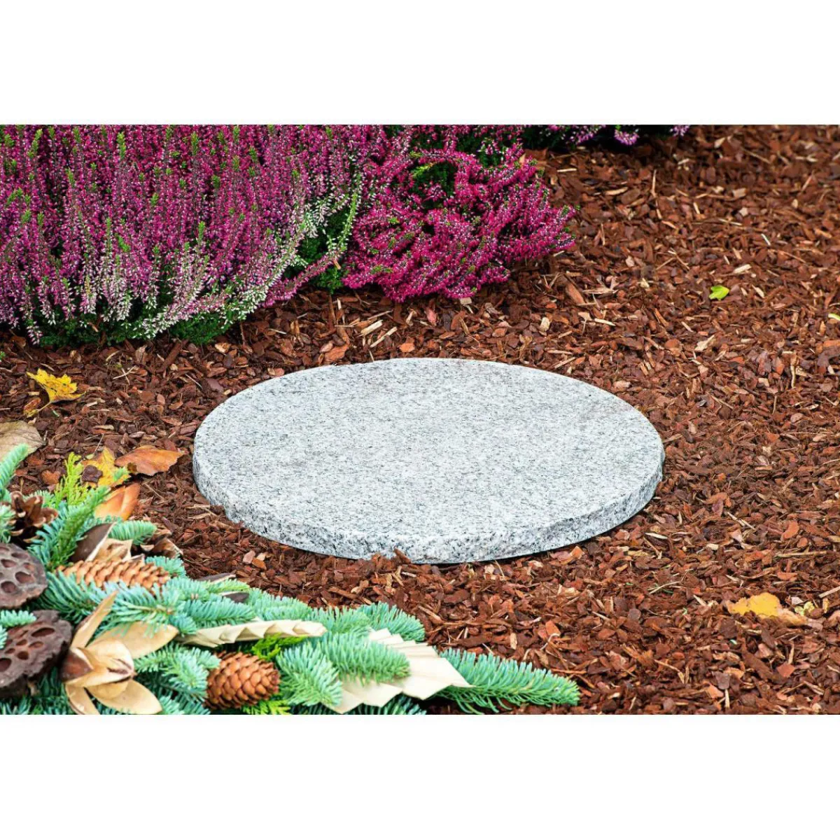 Discount Wingart Granit-Trittstein Durchmesser ca 35 cm