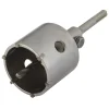 Sale Wolfcraft Bohrkrone hartmetallbestückt mit Spanndorn SDS-plus Durchmesser 68 mm