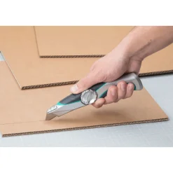 Best Wolfcraft Profi-Trapezklingen-Messer mit Feststehklinge