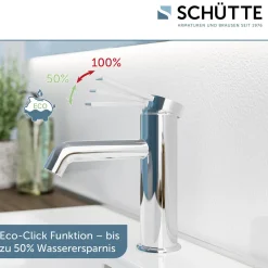 New Schütte WT-Armatur Los Angeles chrom Eco-Klick-Kartusche inkl.Push-Open-Garnitur