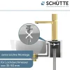 New Schütte WT-Armatur New York gold Kartusche mitkeram.Dichtungen inkl. Push-Open-Garni.