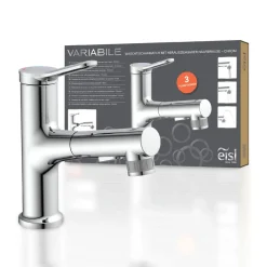 Best Eisl WT-Armatur Variabel chrom Schnellmontageherausziehbare Brause 2 Strahlarten