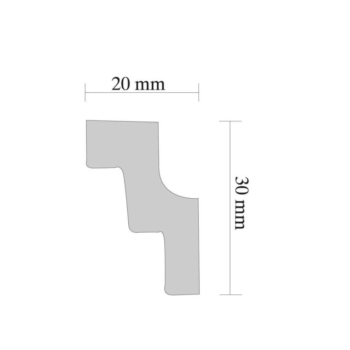 Clearance Zierleiste A 30 weiß 1,0 m