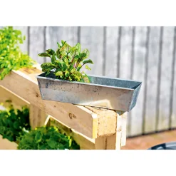 Outlet Zink-Blumenkasten 38 x 33,3 x 9 cm